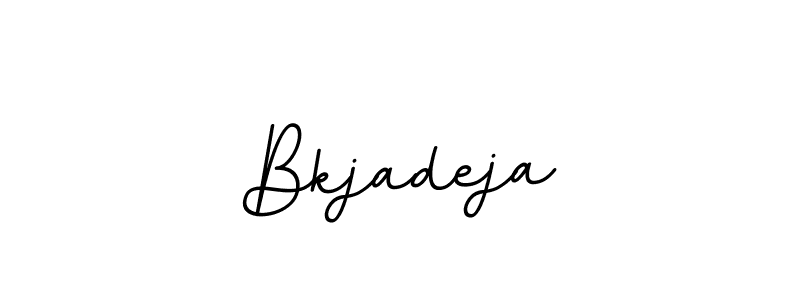 if you are searching for the best signature style for your name Bkjadeja. so please give up your signature search. here we have designed multiple signature styles  using BallpointsItalic-DORy9. Bkjadeja signature style 11 images and pictures png