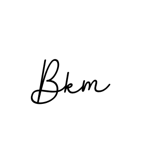 Bkm stylish signature style. Best Handwritten Sign (BallpointsItalic-DORy9) for my name. Handwritten Signature Collection Ideas for my name Bkm. Bkm signature style 11 images and pictures png