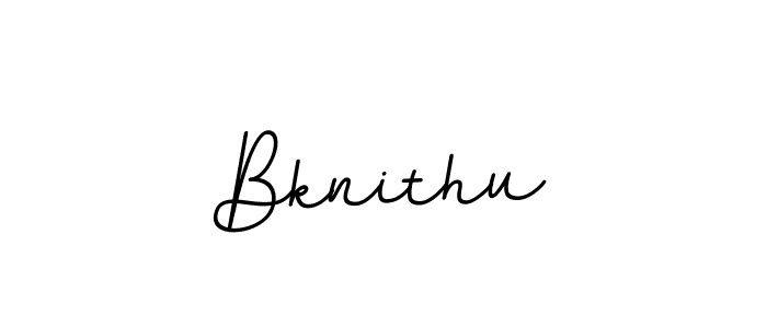 How to make Bknithu name signature. Use BallpointsItalic-DORy9 style for creating short signs online. This is the latest handwritten sign. Bknithu signature style 11 images and pictures png