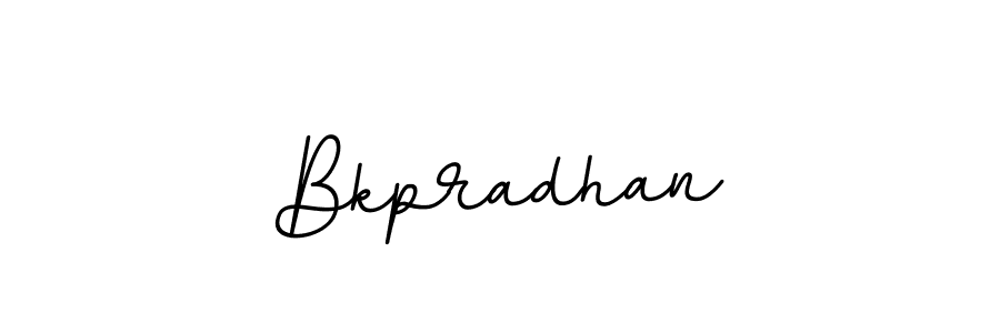 Make a beautiful signature design for name Bkpradhan. With this signature (BallpointsItalic-DORy9) style, you can create a handwritten signature for free. Bkpradhan signature style 11 images and pictures png
