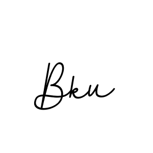 Make a beautiful signature design for name Bku. With this signature (BallpointsItalic-DORy9) style, you can create a handwritten signature for free. Bku signature style 11 images and pictures png