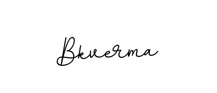 Make a beautiful signature design for name Bkverma. With this signature (BallpointsItalic-DORy9) style, you can create a handwritten signature for free. Bkverma signature style 11 images and pictures png