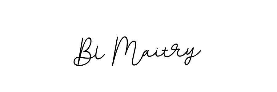 Use a signature maker to create a handwritten signature online. With this signature software, you can design (BallpointsItalic-DORy9) your own signature for name Bl Maitry. Bl Maitry signature style 11 images and pictures png