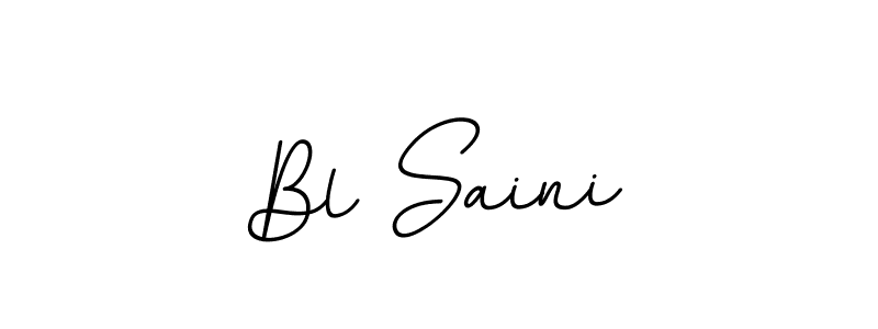 BallpointsItalic-DORy9 is a professional signature style that is perfect for those who want to add a touch of class to their signature. It is also a great choice for those who want to make their signature more unique. Get Bl Saini name to fancy signature for free. Bl Saini signature style 11 images and pictures png