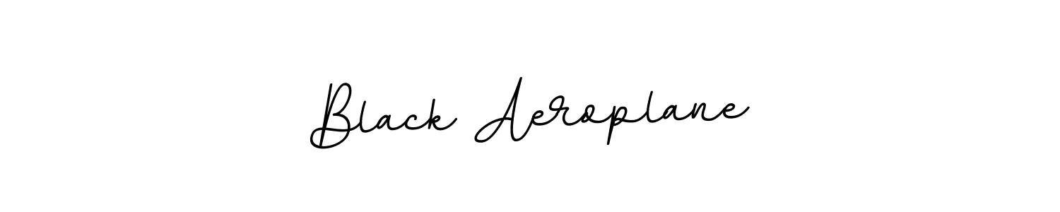 Black Aeroplane stylish signature style. Best Handwritten Sign (BallpointsItalic-DORy9) for my name. Handwritten Signature Collection Ideas for my name Black Aeroplane. Black Aeroplane signature style 11 images and pictures png