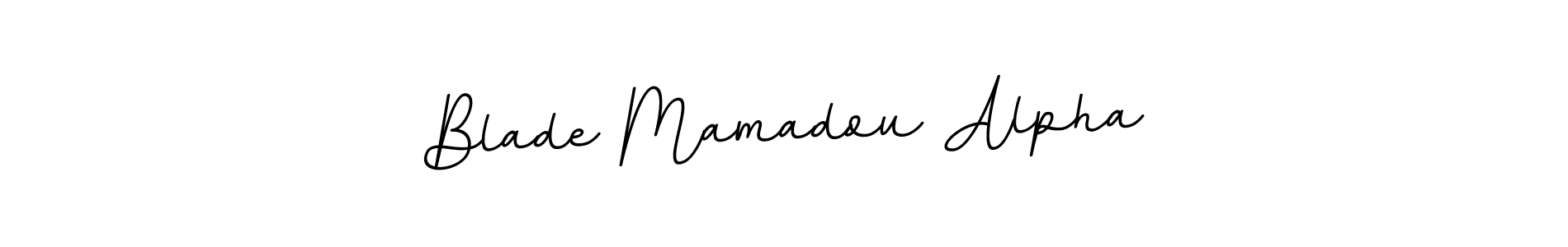 How to make Blade Mamadou Alpha signature? BallpointsItalic-DORy9 is a professional autograph style. Create handwritten signature for Blade Mamadou Alpha name. Blade Mamadou Alpha signature style 11 images and pictures png