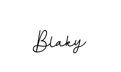 Create a beautiful signature design for name Blaky. With this signature (BallpointsItalic-DORy9) fonts, you can make a handwritten signature for free. Blaky signature style 11 images and pictures png