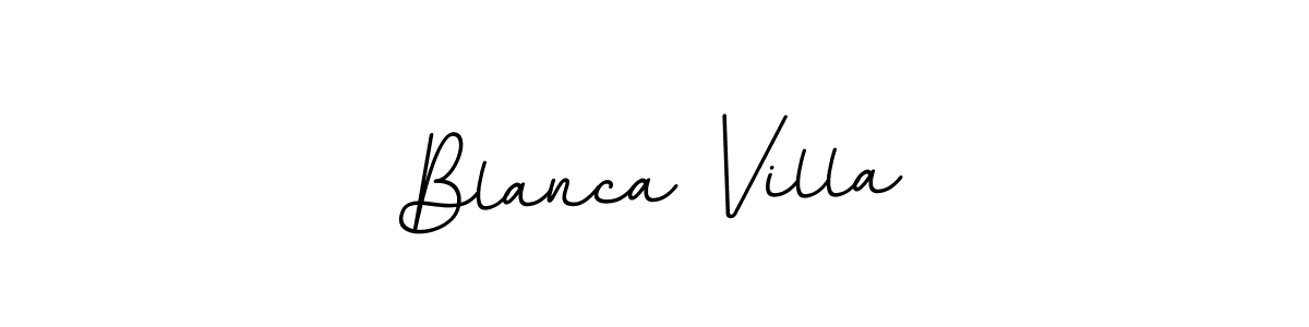 if you are searching for the best signature style for your name Blanca Villa. so please give up your signature search. here we have designed multiple signature styles  using BallpointsItalic-DORy9. Blanca Villa signature style 11 images and pictures png