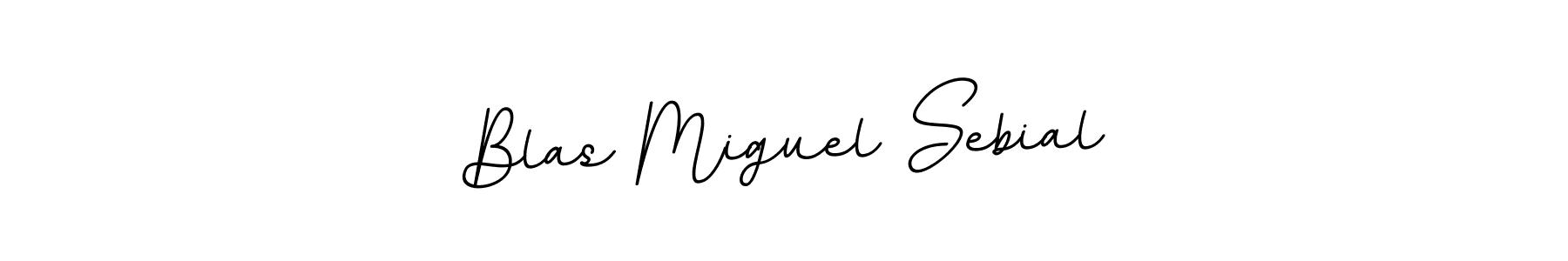 Make a beautiful signature design for name Blas Miguel Sebial. With this signature (BallpointsItalic-DORy9) style, you can create a handwritten signature for free. Blas Miguel Sebial signature style 11 images and pictures png