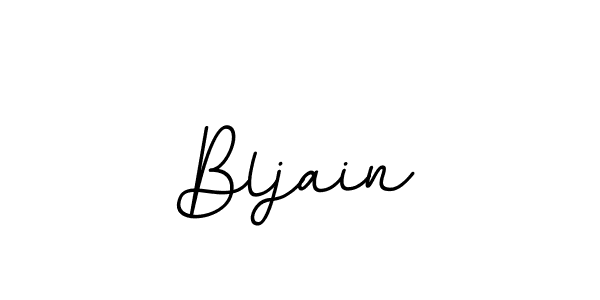 Design your own signature with our free online signature maker. With this signature software, you can create a handwritten (BallpointsItalic-DORy9) signature for name Bljain. Bljain signature style 11 images and pictures png