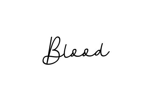 How to make Blood name signature. Use BallpointsItalic-DORy9 style for creating short signs online. This is the latest handwritten sign. Blood signature style 11 images and pictures png