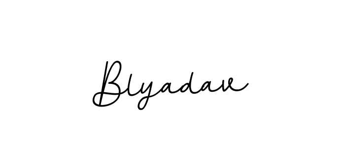 You should practise on your own different ways (BallpointsItalic-DORy9) to write your name (Blyadav) in signature. don't let someone else do it for you. Blyadav signature style 11 images and pictures png