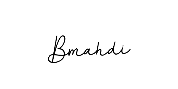 Create a beautiful signature design for name Bmahdi. With this signature (BallpointsItalic-DORy9) fonts, you can make a handwritten signature for free. Bmahdi signature style 11 images and pictures png