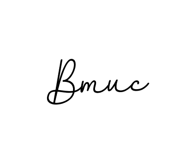 You should practise on your own different ways (BallpointsItalic-DORy9) to write your name (Bmuc) in signature. don't let someone else do it for you. Bmuc signature style 11 images and pictures png