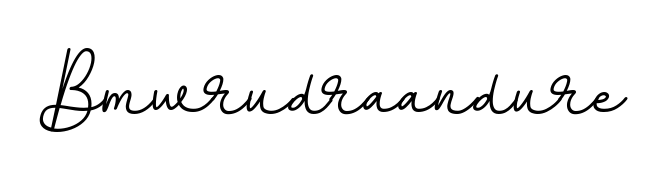 Make your name Bmwrudraandure memorable on every contract using BallpointsItalic-DORy9 autograph style. Instant transparent background export available. Bmwrudraandure signature style 11 images and pictures png