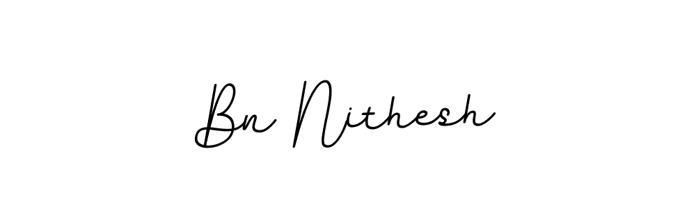 Make a beautiful signature design for name Bn Nithesh. Use this online signature maker to create a handwritten signature for free. Bn Nithesh signature style 11 images and pictures png