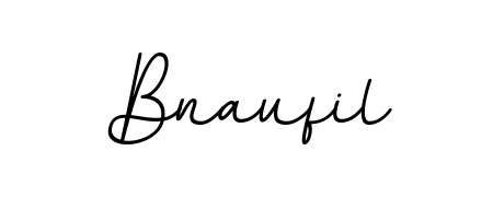 The best way (BallpointsItalic-DORy9) to make a short signature is to pick only two or three words in your name. For converting this name Bnaufil. Bnaufil signature style 11 images and pictures png