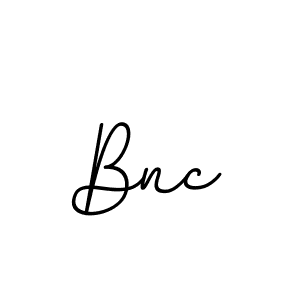 You should practise on your own different ways (BallpointsItalic-DORy9) to write your name (Bnc) in signature. don't let someone else do it for you. Bnc signature style 11 images and pictures png