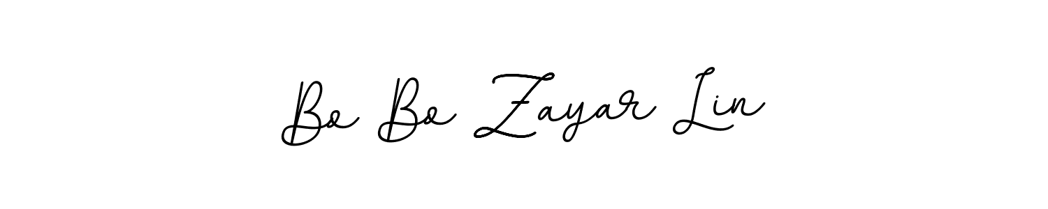 if you are searching for the best signature style for your name Bo Bo Zayar Lin. so please give up your signature search. here we have designed multiple signature styles  using BallpointsItalic-DORy9. Bo Bo Zayar Lin signature style 11 images and pictures png