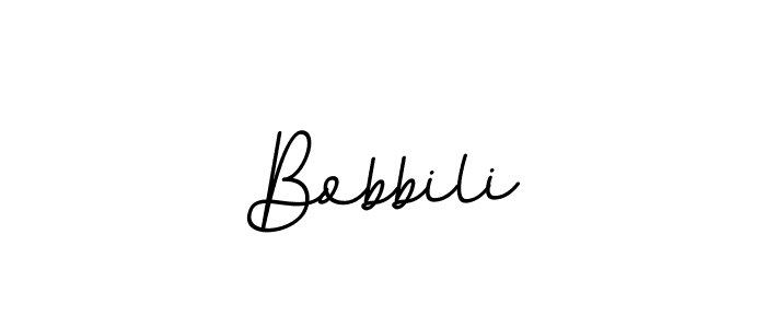 Design your own signature with our free online signature maker. With this signature software, you can create a handwritten (BallpointsItalic-DORy9) signature for name Bobbili. Bobbili signature style 11 images and pictures png