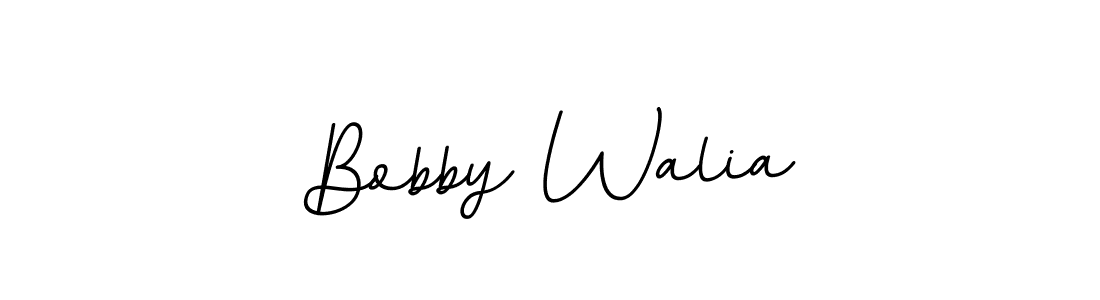 How to make Bobby Walia name signature. Use BallpointsItalic-DORy9 style for creating short signs online. This is the latest handwritten sign. Bobby Walia signature style 11 images and pictures png