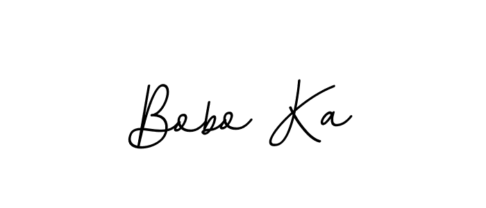 Use a signature maker to create a handwritten signature online. With this signature software, you can design (BallpointsItalic-DORy9) your own signature for name Bobo Ka. Bobo Ka signature style 11 images and pictures png