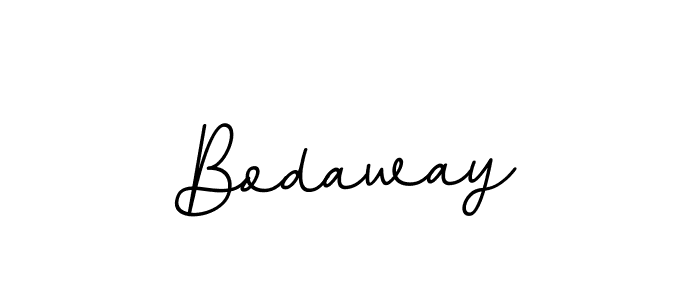 How to make Bodaway name signature. Use BallpointsItalic-DORy9 style for creating short signs online. This is the latest handwritten sign. Bodaway signature style 11 images and pictures png