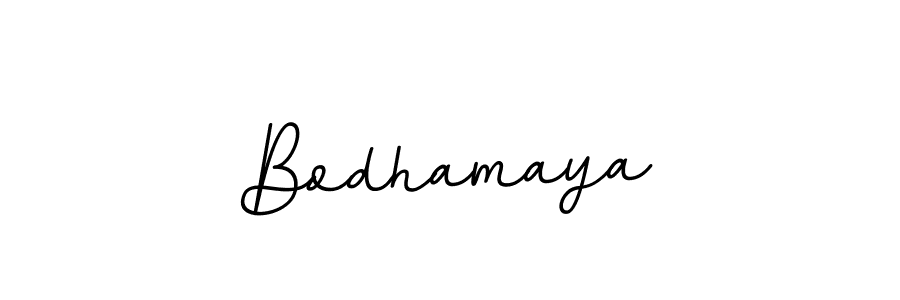 Make a beautiful signature design for name Bodhamaya. With this signature (BallpointsItalic-DORy9) style, you can create a handwritten signature for free. Bodhamaya signature style 11 images and pictures png