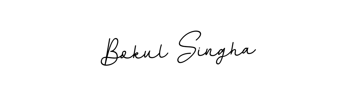 Design your own signature with our free online signature maker. With this signature software, you can create a handwritten (BallpointsItalic-DORy9) signature for name Bokul Singha. Bokul Singha signature style 11 images and pictures png