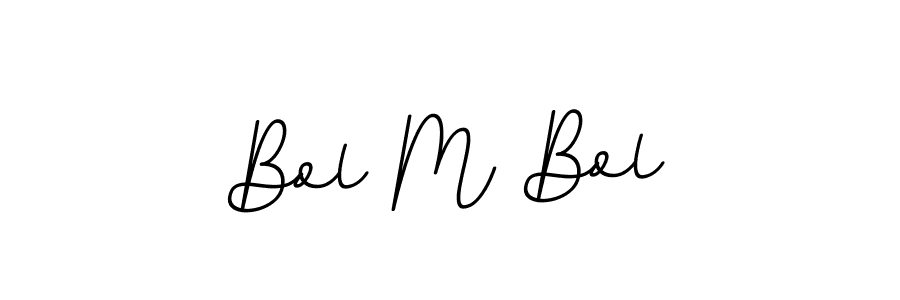 Bol M Bol stylish signature style. Best Handwritten Sign (BallpointsItalic-DORy9) for my name. Handwritten Signature Collection Ideas for my name Bol M Bol. Bol M Bol signature style 11 images and pictures png
