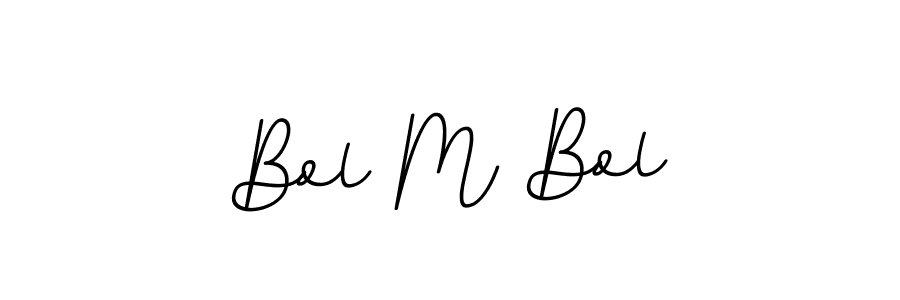 Bol M Bol stylish signature style. Best Handwritten Sign (BallpointsItalic-DORy9) for my name. Handwritten Signature Collection Ideas for my name Bol M Bol. Bol M Bol signature style 11 images and pictures png