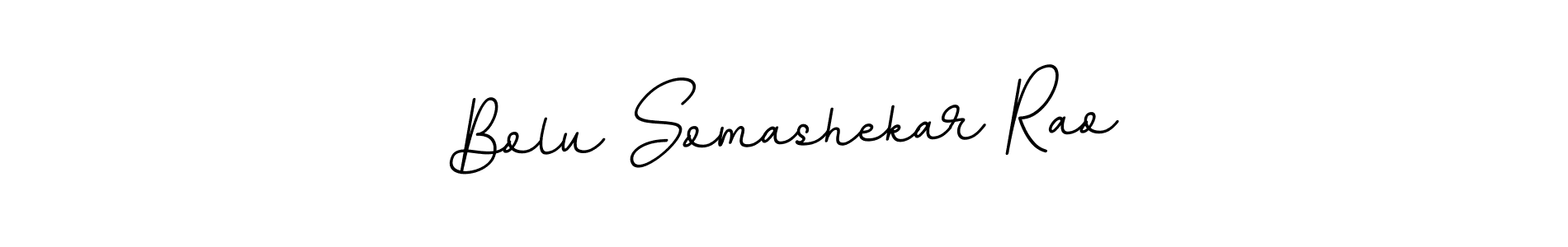 Design your own signature with our free online signature maker. With this signature software, you can create a handwritten (BallpointsItalic-DORy9) signature for name Bolu Somashekar Rao. Bolu Somashekar Rao signature style 11 images and pictures png