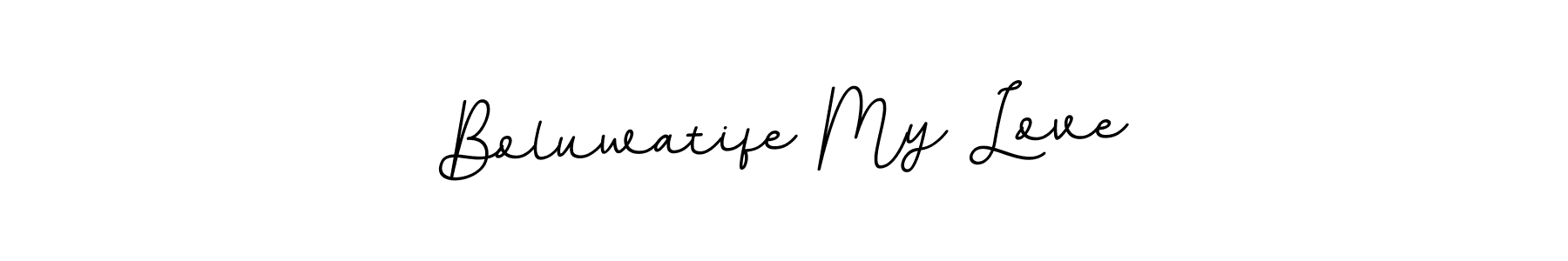 Also You can easily find your signature by using the search form. We will create Boluwatife My Love name handwritten signature images for you free of cost using BallpointsItalic-DORy9 sign style. Boluwatife My Love signature style 11 images and pictures png