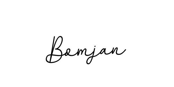 Create a beautiful signature design for name Bomjan. With this signature (BallpointsItalic-DORy9) fonts, you can make a handwritten signature for free. Bomjan signature style 11 images and pictures png