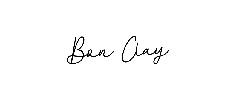How to make Bon Clay name signature. Use BallpointsItalic-DORy9 style for creating short signs online. This is the latest handwritten sign. Bon Clay signature style 11 images and pictures png