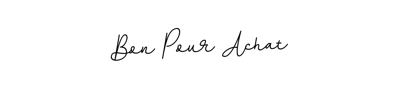 Use a signature maker to create a handwritten signature online. With this signature software, you can design (BallpointsItalic-DORy9) your own signature for name Bon Pour Achat. Bon Pour Achat signature style 11 images and pictures png