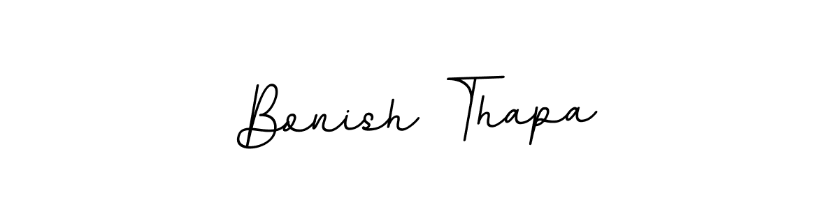 It looks lik you need a new signature style for name Bonish Thapa. Design unique handwritten (BallpointsItalic-DORy9) signature with our free signature maker in just a few clicks. Bonish Thapa signature style 11 images and pictures png