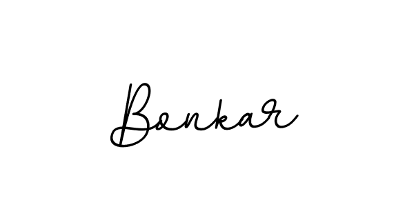 Make a beautiful signature design for name Bonkar. With this signature (BallpointsItalic-DORy9) style, you can create a handwritten signature for free. Bonkar signature style 11 images and pictures png