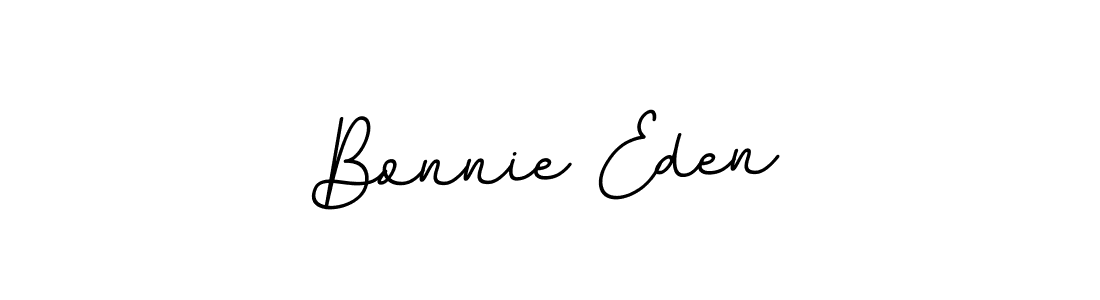 How to make Bonnie Eden name signature. Use BallpointsItalic-DORy9 style for creating short signs online. This is the latest handwritten sign. Bonnie Eden signature style 11 images and pictures png