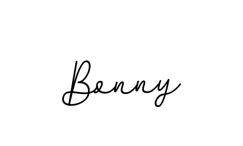 Use a signature maker to create a handwritten signature online. With this signature software, you can design (BallpointsItalic-DORy9) your own signature for name Bonny. Bonny signature style 11 images and pictures png