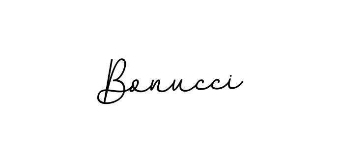 Create a beautiful signature design for name Bonucci. With this signature (BallpointsItalic-DORy9) fonts, you can make a handwritten signature for free. Bonucci signature style 11 images and pictures png