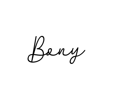 Bony stylish signature style. Best Handwritten Sign (BallpointsItalic-DORy9) for my name. Handwritten Signature Collection Ideas for my name Bony. Bony signature style 11 images and pictures png