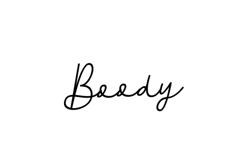 Use a signature maker to create a handwritten signature online. With this signature software, you can design (BallpointsItalic-DORy9) your own signature for name Boody. Boody signature style 11 images and pictures png