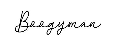 Quickly download Boogyman name signature in high-resolution PNG using BallpointsItalic-DORy9 style. Ready to insert into PDFs and online applications. Boogyman signature style 11 images and pictures png