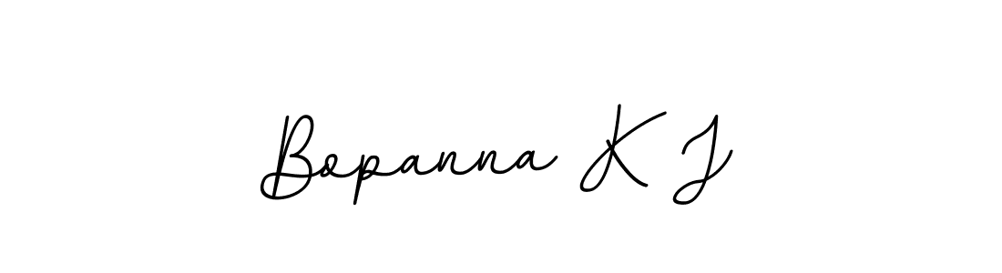 Design your own signature with our free online signature maker. With this signature software, you can create a handwritten (BallpointsItalic-DORy9) signature for name Bopanna K J. Bopanna K J signature style 11 images and pictures png