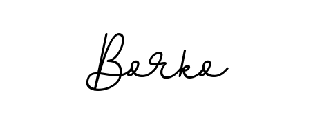A sleek calligraphic signature for name Borko utilizing BallpointsItalic-DORy9 styling. Great for adding personal signatures to photos and art. Borko signature style 11 images and pictures png