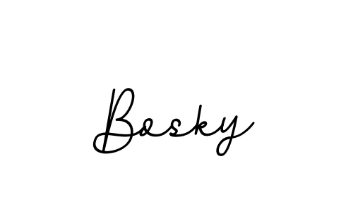 How to make Bosky signature? BallpointsItalic-DORy9 is a professional autograph style. Create handwritten signature for Bosky name. Bosky signature style 11 images and pictures png