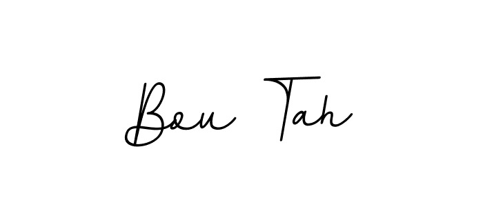 How to make Bou Tah name signature. Use BallpointsItalic-DORy9 style for creating short signs online. This is the latest handwritten sign. Bou Tah signature style 11 images and pictures png