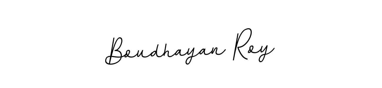 Create a beautiful signature design for name Boudhayan Roy. With this signature (BallpointsItalic-DORy9) fonts, you can make a handwritten signature for free. Boudhayan Roy signature style 11 images and pictures png