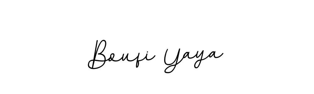 This is the best signature style for the Boufi Yaya name. Also you like these signature font (BallpointsItalic-DORy9). Mix name signature. Boufi Yaya signature style 11 images and pictures png